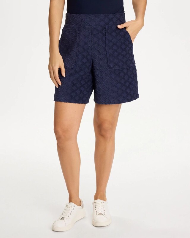 Zenergy Terry Cloth Jacquard Shorts - image 1